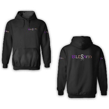 Discover Purple and pink blessed aka pimp shit type shit 3D Hoodies