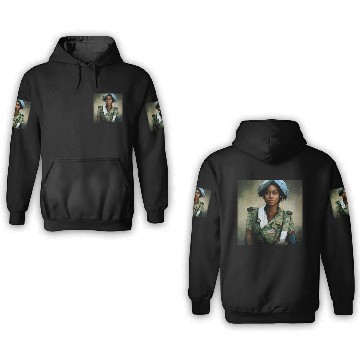 Discover Beautiful US army combat medic painting 3D Hoodies