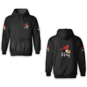 Discover Saint Louis Red Cardinal 2019 Bird Player 3D Hoodies