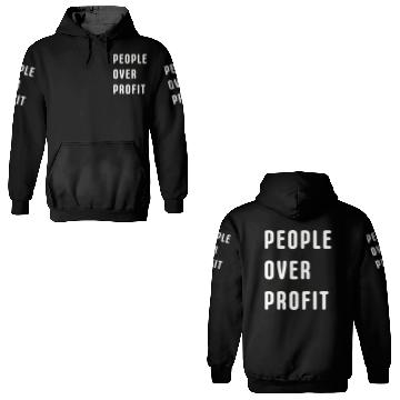 Discover People Over Profit Anti Capitalism Protest 3D Hoodies