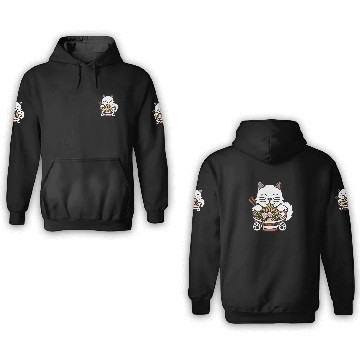 Discover Persian Cat Ramen Noodles 3D Hoodies