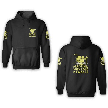 Discover Lord God Jesus Praise With Loud Cymbals Christian 3D Hoodies