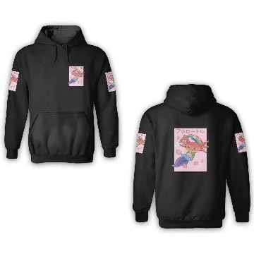 Discover Kawaii Axolotl Strawberry Milk Gay Pride 3D Hoodies