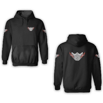 Discover Face Protection Grey Fire Gas Mask 3D Hoodies