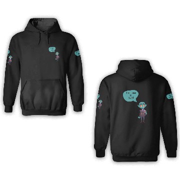 Discover this human is sweet - funny vampire 3D Hoodies