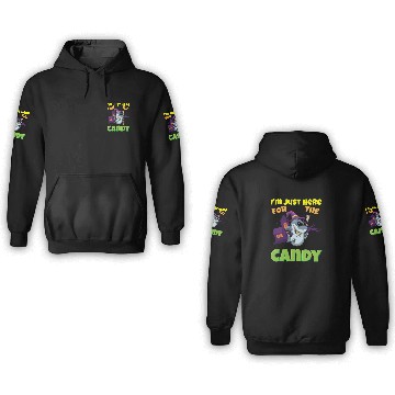 Discover I'm Just Here For The Candy Scary Halloween Beast 3D Hoodies
