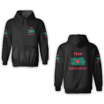 Discover Team Bangladesh flags design 3D Hoodies