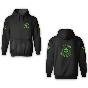 Discover One Lucky Daugherty Irish Family 4 Leaf Clover 3D Hoodies