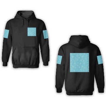 Discover Blue Snowflakes Pattern 3D Hoodies