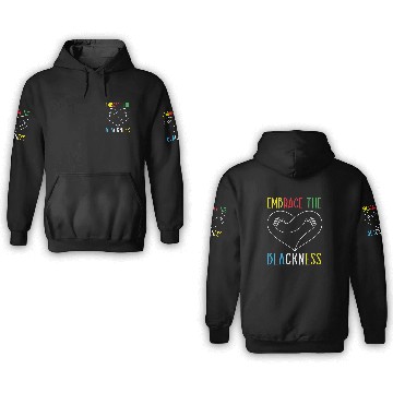 Discover Embrace The Blackness Black History Month Melanin 3D Hoodies