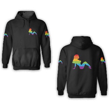 Discover Sexy Retro Mudflap Girl Lesbian Pride LGBT 3D Hoodies