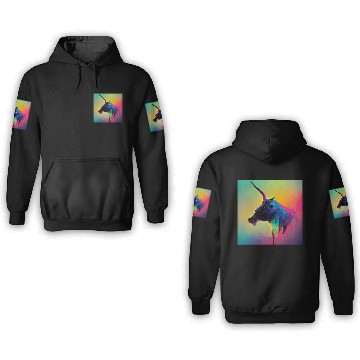Discover Colorful Unicorn Cow 3D Hoodies