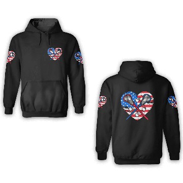 Discover Lacrosse US Flag 3D Hoodies