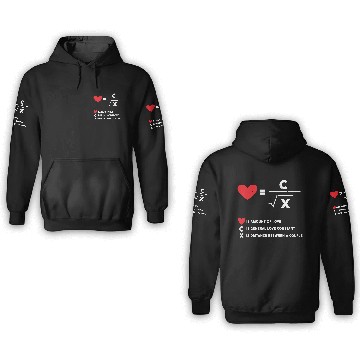 Discover amount of love math 3D Hoodies