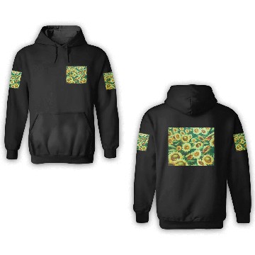 Discover Bright Sun Flower Field 3D Hoodies