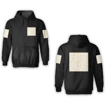 Discover Snowflakes Pattern Yellow White 3D Hoodies