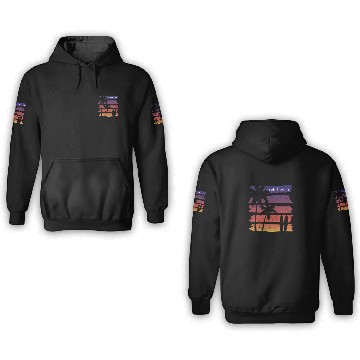 Discover Cool Saint Barts Surfing Fan Beach Palm Tree 3D Hoodies