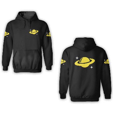 Discover Planet saturn 3D Hoodies