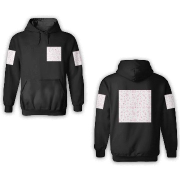 Discover Snowflakes Pattern Pink White 3D Hoodies