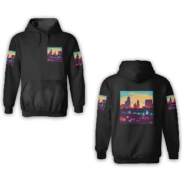 Discover Kansas City comics 3D Hoodies