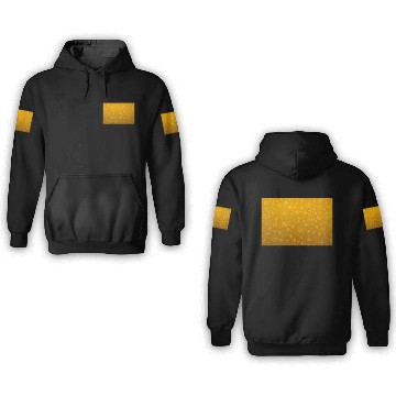 Discover Abstract Yellow Snowflakes Pattern 3D Hoodies