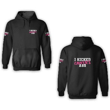 Discover I Kicked Cancers Ass Breast Cancer Survivor 3D Hoodies