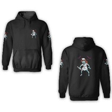 Discover Zombie Nurse Emergency Halloween 3D Hoodies