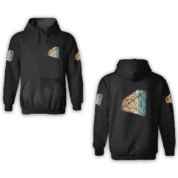 Discover Vintage Diamond Gemstone Jewelry Jeweler Coral 3D Hoodies