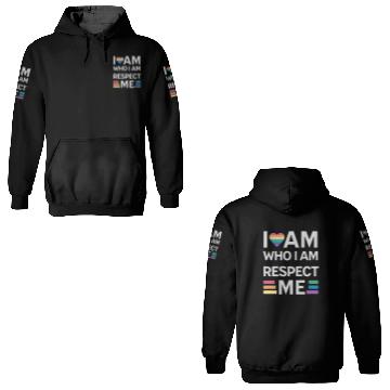 Discover i am who i am respect me rainbow unisex 3D Hoodies