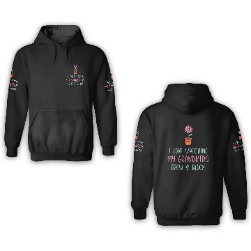 Discover Grandma 3D Hoodies I Love Watching My Grandkids Grow B
