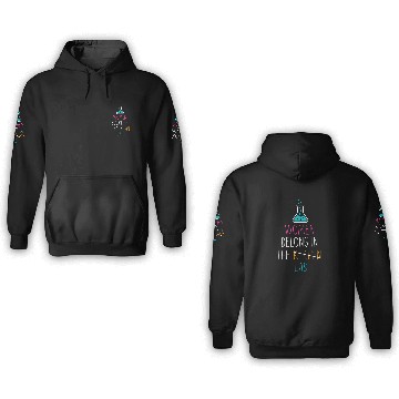 Discover Women Belong In The Laboratory, Funny Science Gift 3D Hoodies