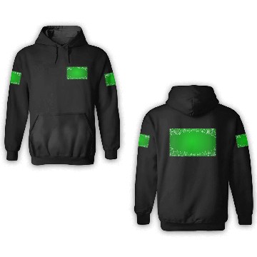Discover Modern Snowflakes Pattern White Green 3D Hoodies