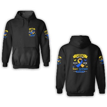 Discover I Wear Blue Yellow For My Cousin Down Syndrome 3D Hoodies
