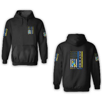 Discover 321 Dad Down Syndrome Awareness 3D Hoodies