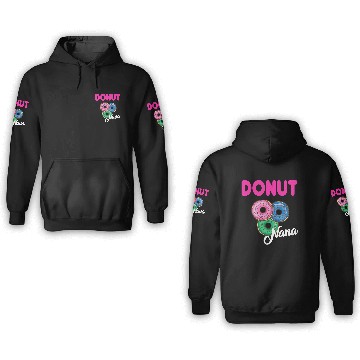 Discover Womens Nana Donut 3D Hoodies Grandmother Donut Lover