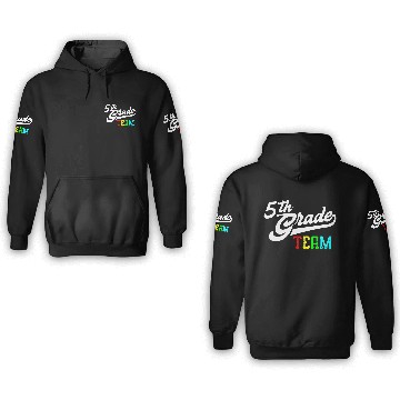 Discover 5Th Grade Team Baseball Style Teacher Team 3D Hoodies