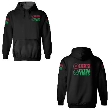 Discover Exercise Extra Fries Gym Chips Workout 3D Hoodies