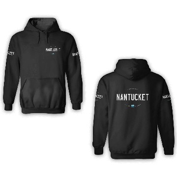 Discover Nantucket Beach Waves 3D Hoodies