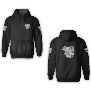 Discover Elephant Bubble Tea Zookeeper Gift 3D Hoodies