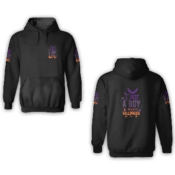 Discover Only a boy who loves Halloween 3D Hoodies