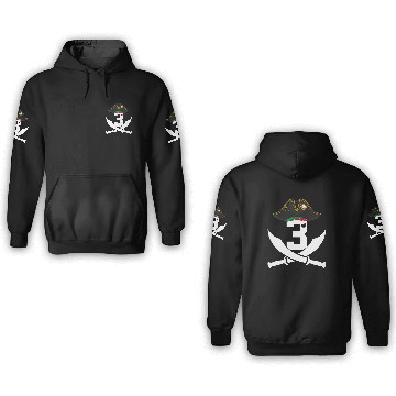 Discover Number 3 Pirate Boys 3 Year Old Fun 3rd Birthday 3D Hoodies
