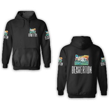 Discover Beaverton Vintage Oregon Nature Outdoors Retro Gra 3D Hoodies
