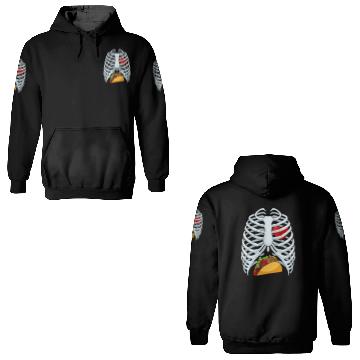 Discover Funny Taco Skeleton Rib Cage Dad Halloween Costume 3D Hoodies