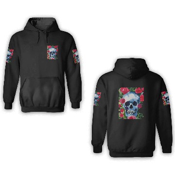 Discover Skull and Roses - Garden Of Roses 3D Hoodies