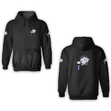 Discover Pocket Chibi Vampire 3D Hoodies
