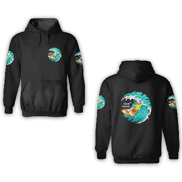 Discover Surfing Skeleton 3D Hoodies
