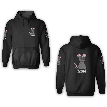 Discover Gothic Rat Mom 3D Hoodies