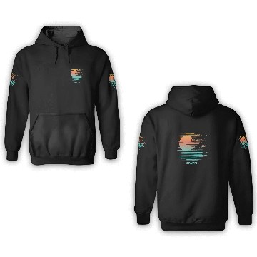Discover Artistic Cozumel Mexico Palm Tree Vacation 3D Hoodies