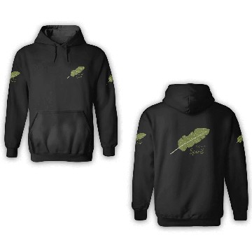 Discover Natural Spirit leaf plant passion green gift idea 3D Hoodies
