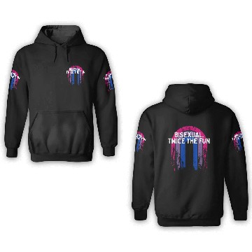 Discover Bisexual. Twice the Fun Bi LGBTQ Bi Pride LGBT 3D Hoodies